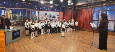 Италианският хор на 17. СУ "Дамян Груев" с участие в телевизия Евроком 2
